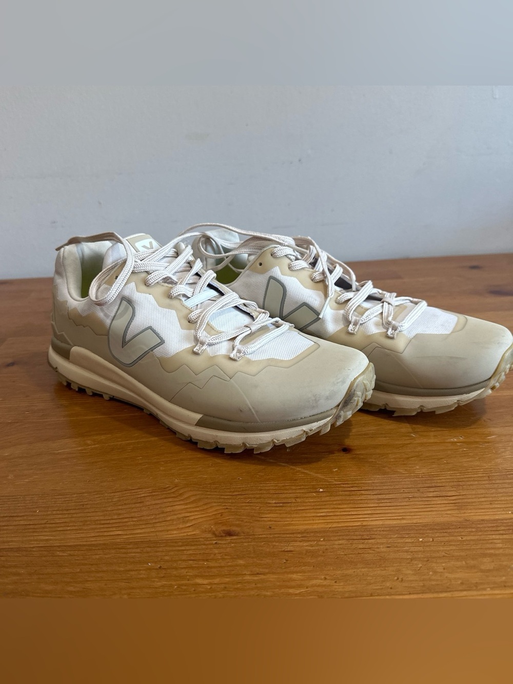Veja Men's Sneakers in Off-White and Light Gray